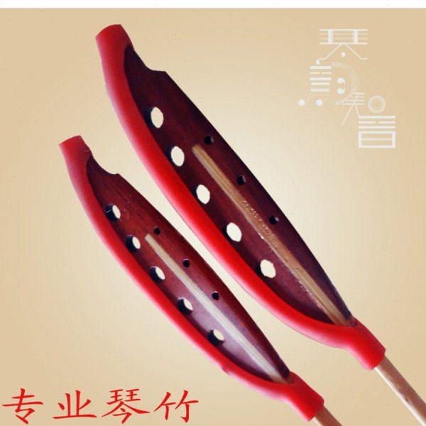 扬琴琴竹 正反敲紫檀\黑白牛角专业琴竹黑色贝雕手柄重头牛骨琴竹