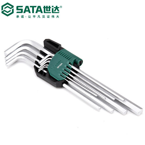 世达 09103A铬钒钢特长内六角扳手