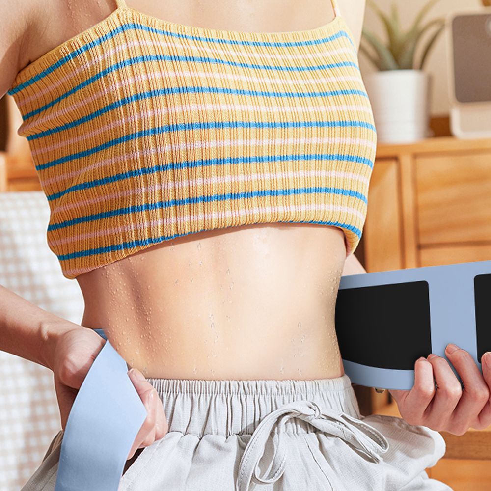 按摩腰带震动加热腰疼按摩仪舒缓疲劳腰腹部家用脉冲暖腰暖腹腰带