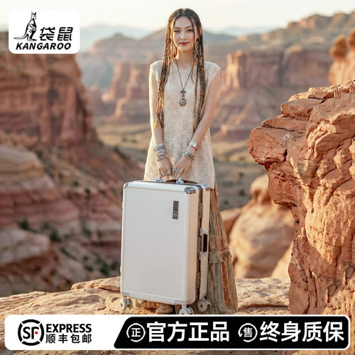 高品质pc材质铝框密码行李箱