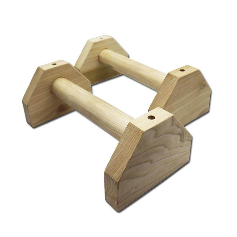 俄挺支架制俯卧撑架子实木工字型倒立训练俯卧撑支架倒立架黄杨木