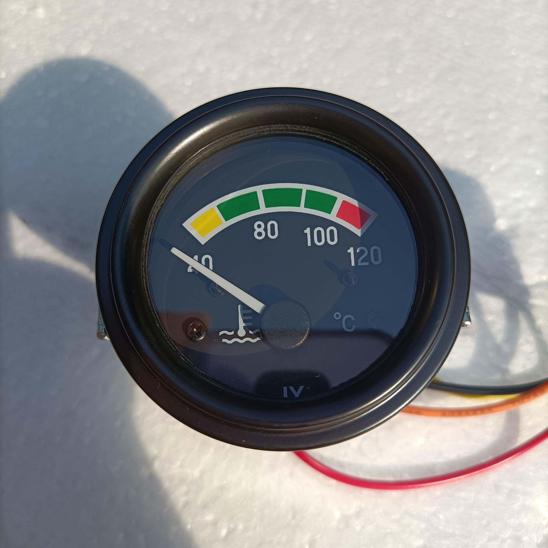 指针式电感水温表圆形55mm40-120度12v24v改装车货车载水箱温度表