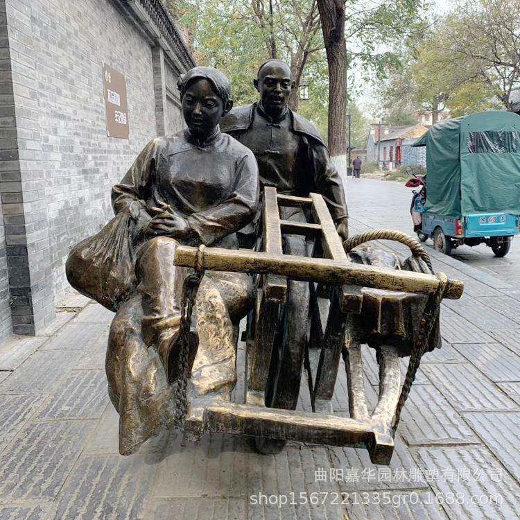 户外锻铜铸铜人物雕塑古代人民生活主题公园装饰品摆件