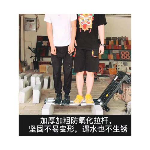 70YF行李车搬运手推车拉货平面板小拖车便携折叠家用轻便静音手拉