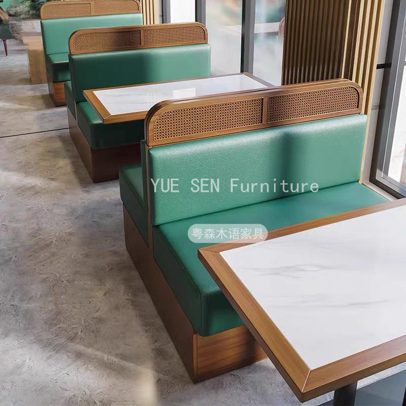 泰式主题餐厅桌椅组合商用饭店茶餐厅火锅店东南亚西餐厅卡座沙发
