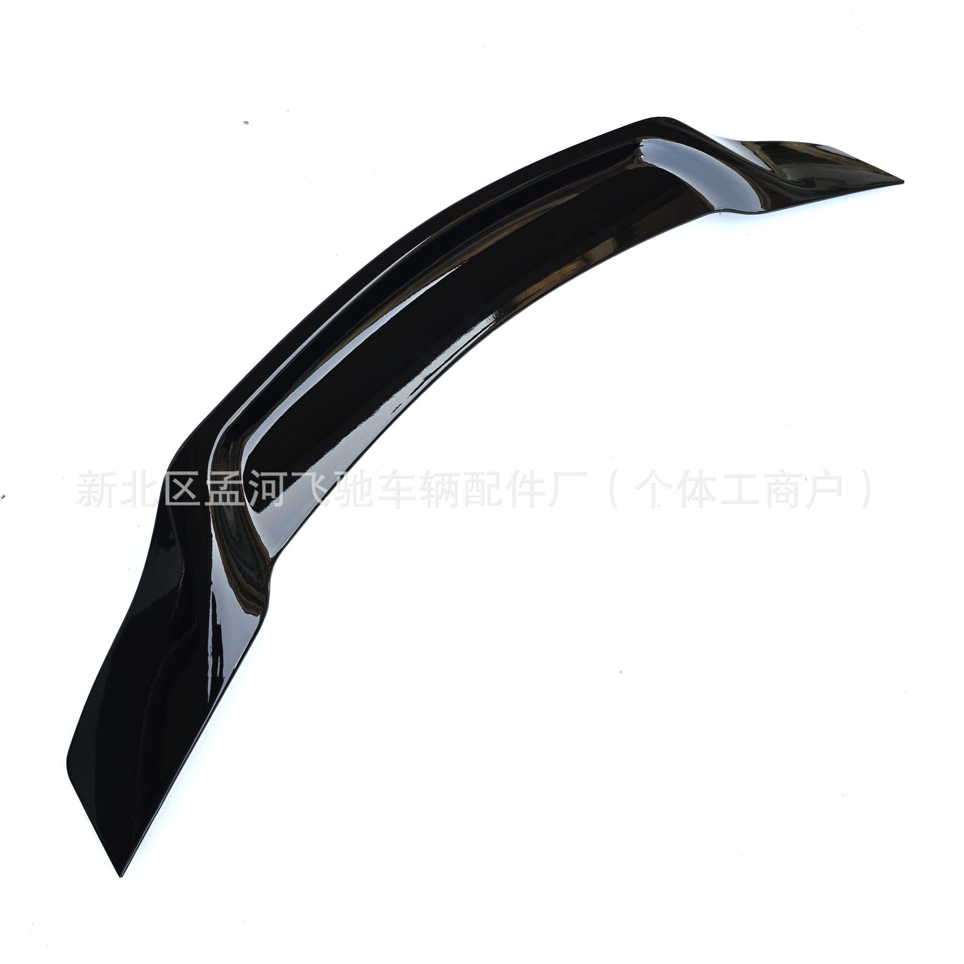 适用于奔驰C级尾翼w204R款亮黑碳纤维尾翼免打孔后扰流