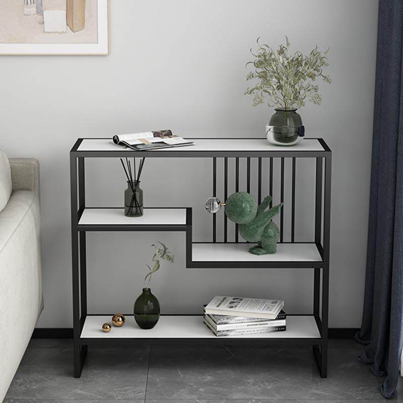 轻奢入户玄关桌客厅置物架铁艺书本架卧室储物柜落地岩板展示架子,收纳整理,烫衣板及配件,淘宝优惠券,粉丝福利购,淘宝优惠卷