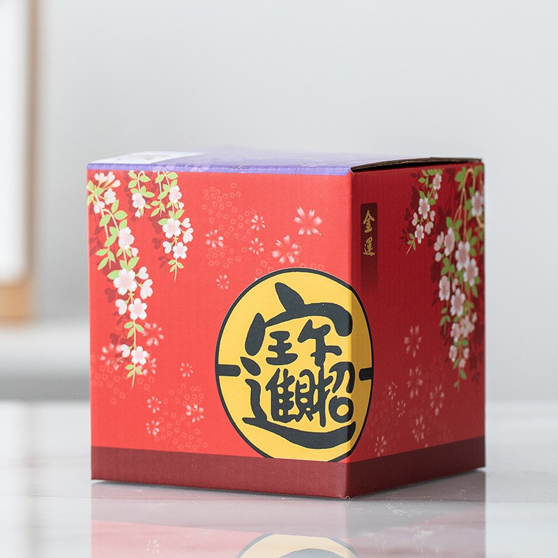 招财猫摆件小号店铺开业礼品陶瓷可爱创意存钱储蓄罐收银前台5寸