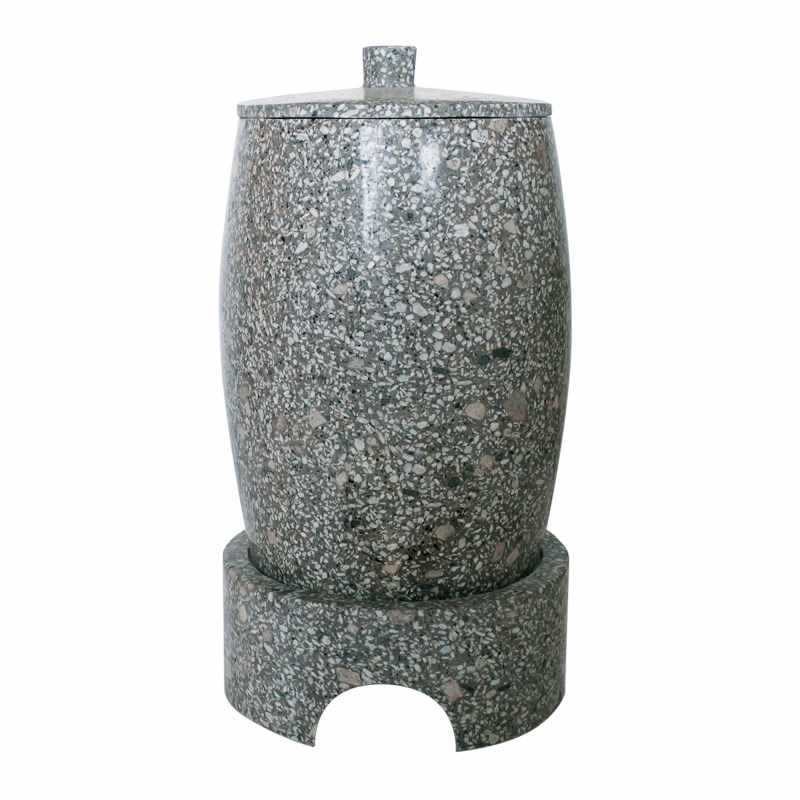 麦饭石水缸水桶天然储水罐非紫砂生泉器抽水水嘴华庚