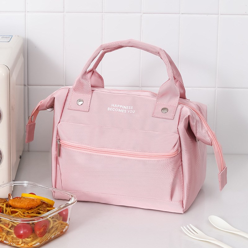 便当包饭袋保温饭盒包大号上班族便携带饭手提野餐包防水牛津布