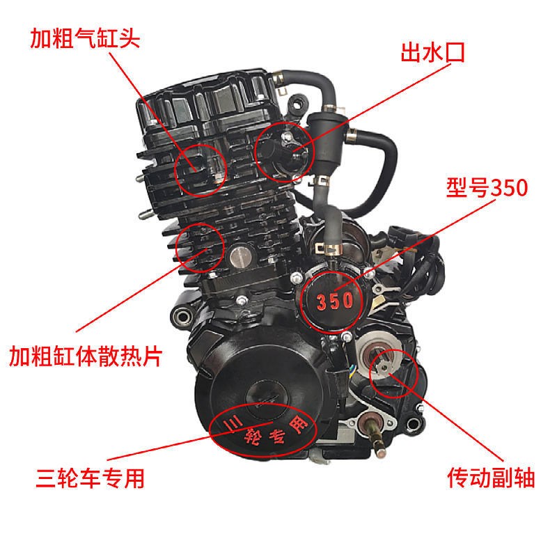 摩托车发动机[捍威350水冷]三轮车发动机