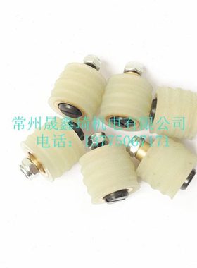 巨霸AT-7010P 气动砂带机滚轮 PU单边橡胶轮 传动轮 手持架子配件