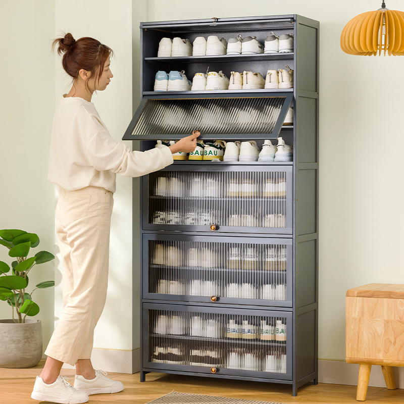 鞋柜多层收纳架子家用简易门口入户阳台室内大容量防尘鞋架经济型