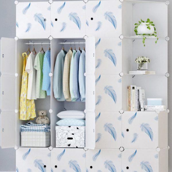 简易衣柜收纳柜子组装卧室家用布衣橱塑料双单人小现代简约储物柜,住宅家具,简易衣柜,淘宝优惠券,粉丝福利购,淘宝优惠卷