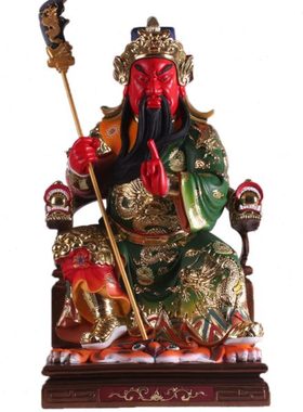 24寸60Cm坐龙椅关公 关圣帝君 关二爷神像 树脂精工彩绘工艺摆件