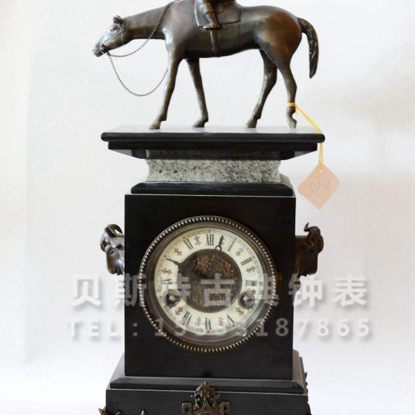 理石铜铸骑士钟|机械座钟|古典钟表装饰摆设|仿古老式仿古董钟,家居饰品,座钟,淘宝优惠券,粉丝福利购,淘宝优惠卷