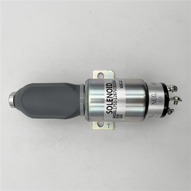 1751-1267U1B1S5A 12V 3头银色熄火电磁阀 1751-2467U1B1S5A 24V