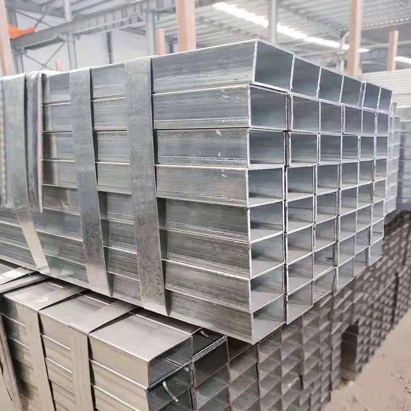 现货镀锌方钢管建筑矩形方管Q235B薄壁方通热镀锌方管