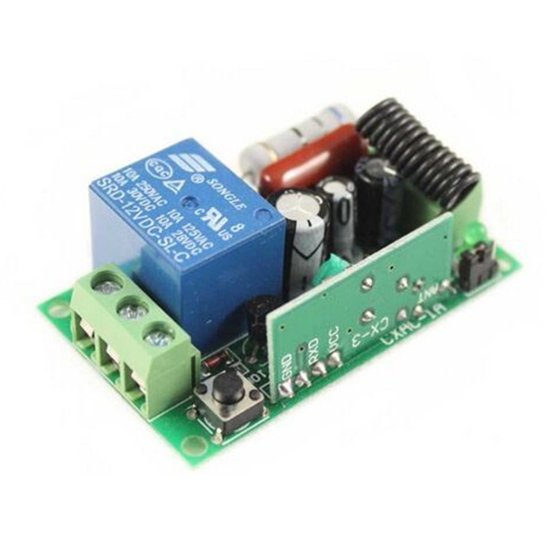 一拖八 分体式AC220V单路无线开关灯具门禁控制器配新款8键遥控器