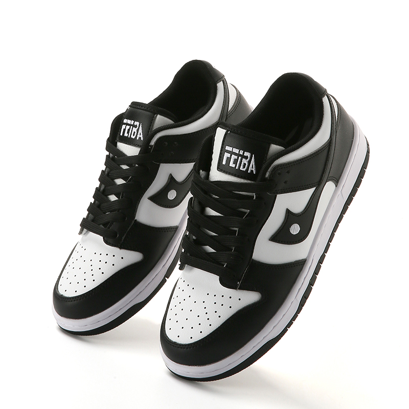 低帮板鞋男女情侣休闲运动鞋潮流时尚系带圣诞1209-1