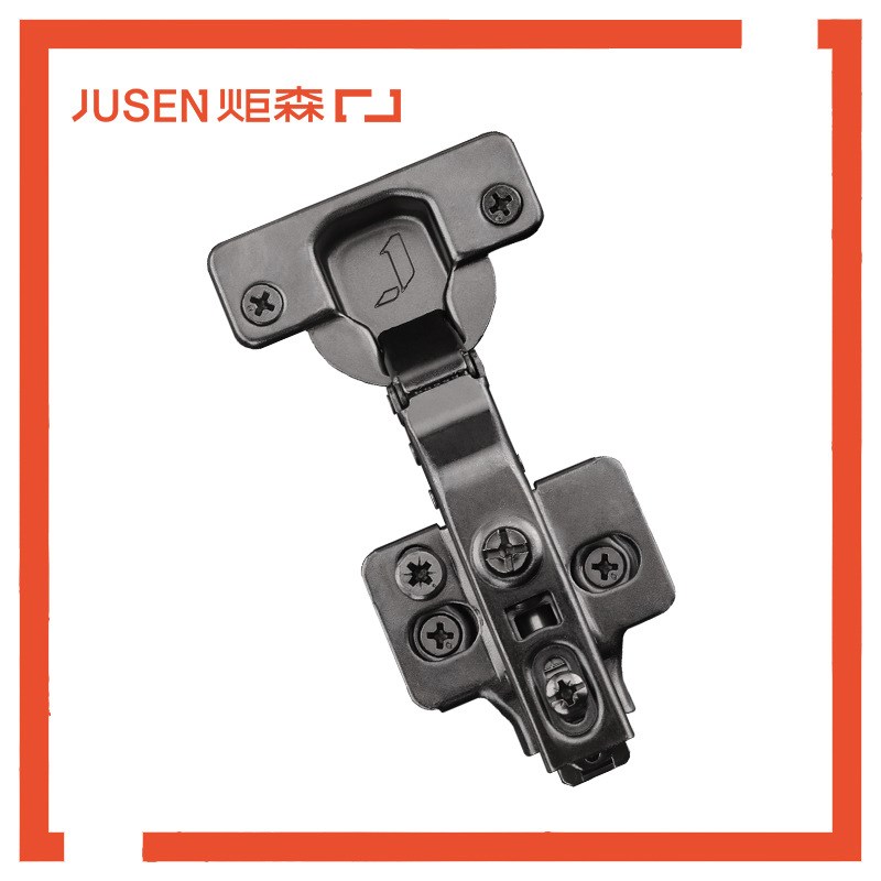 炬森HB黑色二段力小角度阻尼液压缓冲铰链弹簧飞机合叶橱柜门合页