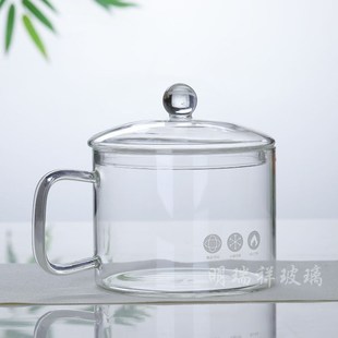 明火直烧玻璃奶锅家用泡面锅汤锅透明高硼硅小号锅带手柄