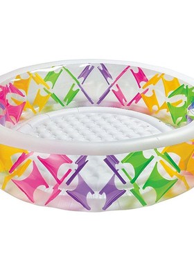 INTEX 56494 彩色成人家庭戏水池充气游泳池儿童海洋球池