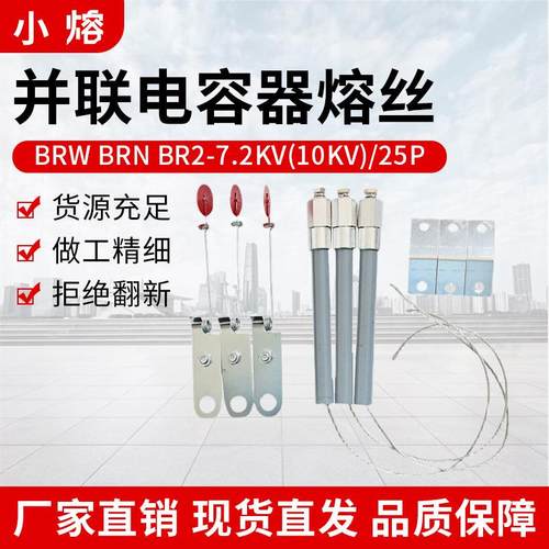 并联熔断器熔芯BRW-BRN-BR2-10-12KV65A100A150A保护熔丝电容器