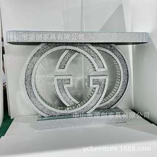 现代简约镜面家具 玄关桌 玄关台 欧式条案 隔断景台镜面外贸供货