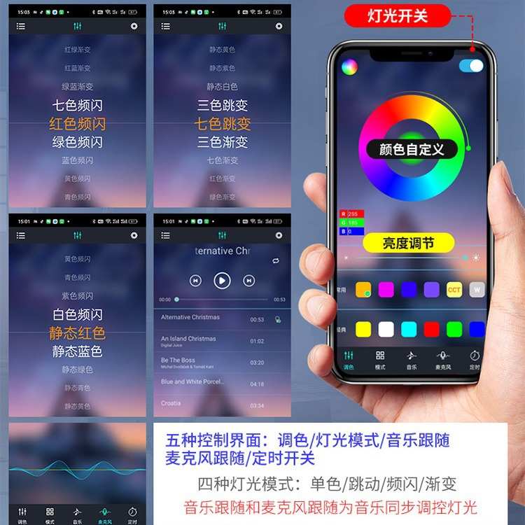 哈弗猛龙中网小黄灯改装前脸格栅LED日行灯警示灯氛围装饰灯配件