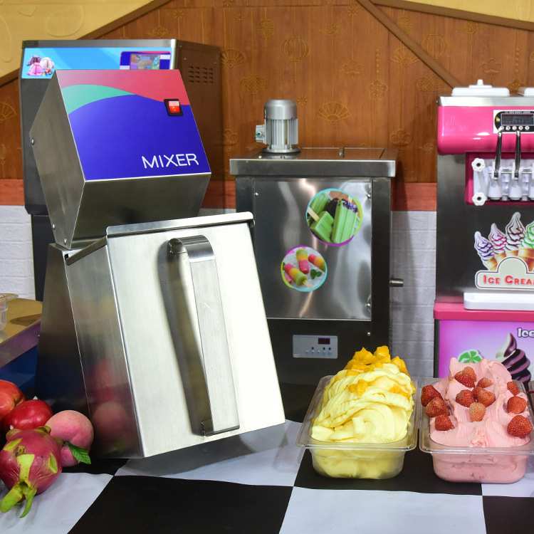 冰激凌机 商用冰淇淋搅拌机 食品破碎机意大利硬冰淇淋均质机设备
