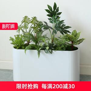 花箱仿真植物插花成品青苔绿植造景商城休闲区隔断摆设庭院假野草