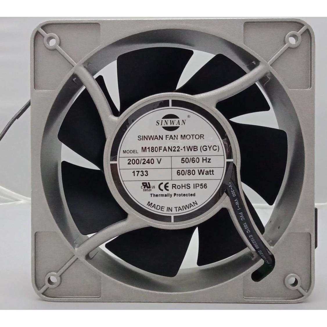 信湾SINWAN轴流风扇M180FAN-22-1WB工业风扇大风量