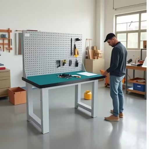 钳工工作台重型复合台面操作台单人工作桌防静电流水线检验组装台