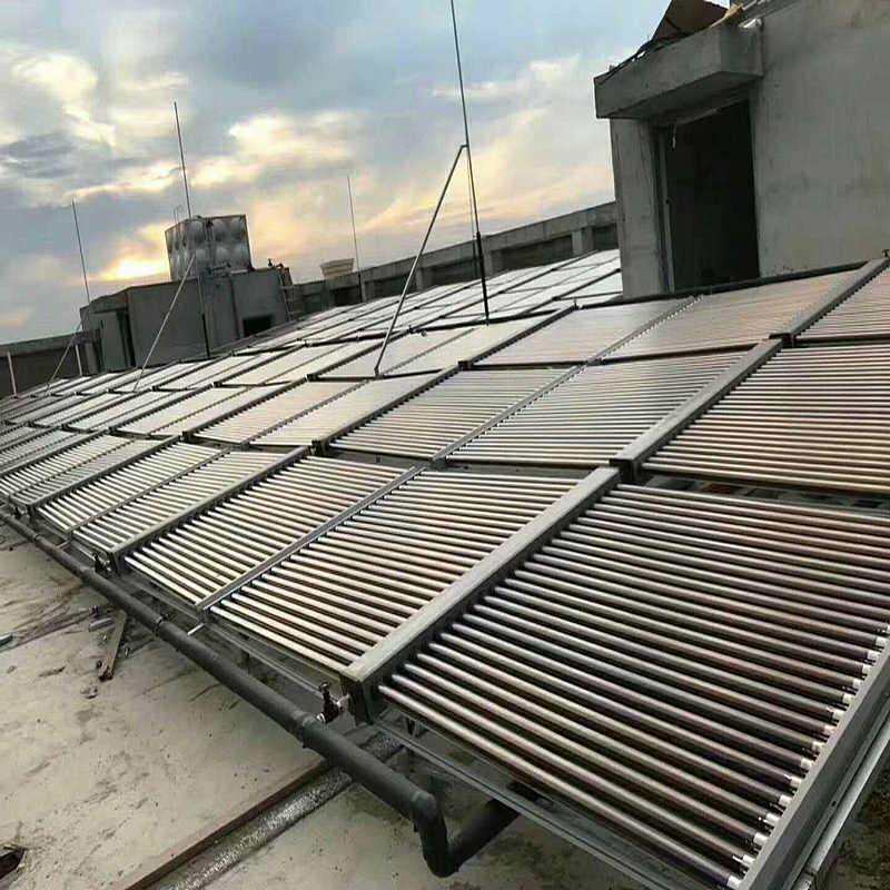 厂家商用三高紫金真空管太阳能工程联箱真空管太阳能集热器