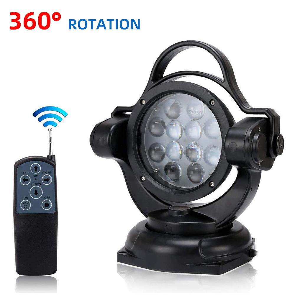 60W LED遥控探照灯360°可旋转船舶搜索灯车载吸顶射灯巡航工作灯