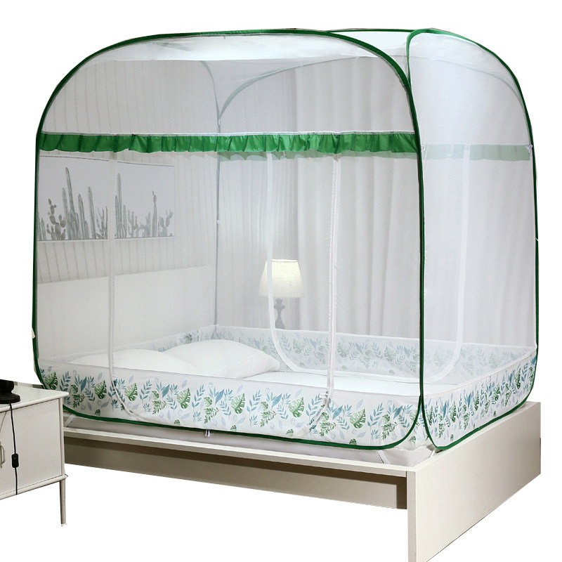免安装蒙古包蚊帐无需支架1.35x1.9m1.5x1.9米大床2x2.2儿童防摔