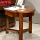 乌金木茶几圆几现代中式 实木家具边几客厅沙发配套角几圆几置物台
