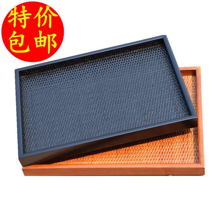 ?复古手工内 藤编 外木盘子托盘 长方形托盘 茶盘 果盘 茶具 餐