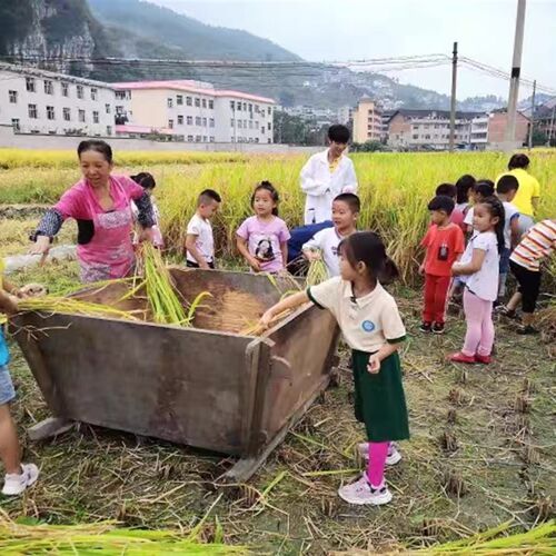 怀旧农具老物件大米斗打稻桶禾桶复古民俗农用工具摆件收藏道具