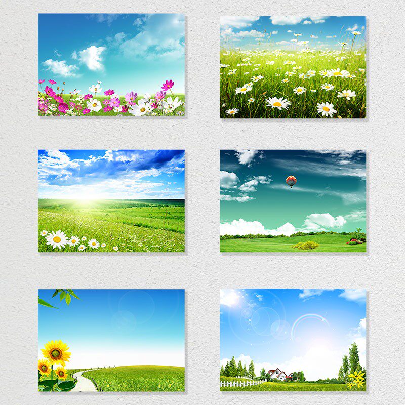 无框画田园风格风景挂画餐厅饭厅壁画现代简约门厅过道走廊酒店画
