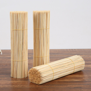 40cm烤肠鸡排热狗一次性签 烧烤竹签2.5