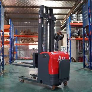 全电动叉车支腿可升高可堆垛卸货铲车双起升堆高车1.5吨2吨站驾式