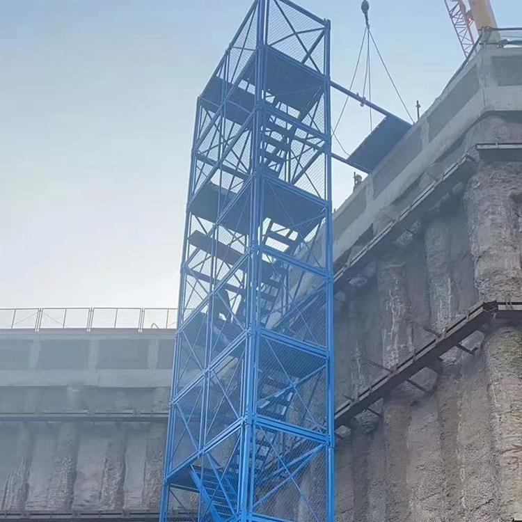 工程梯笼箱式安全梯笼安全爬梯组合式基坑框架施工梯笼安全梯笼