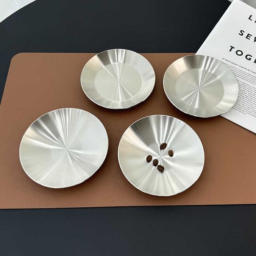 小怪兽18-10不锈钢加厚干果碟子水果盘调料碟早餐煎蛋盘宝宝餐盘