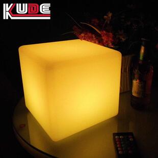 LED发光立方体室内家具家用智能发光床头凳子10CM-100CM尺寸防水