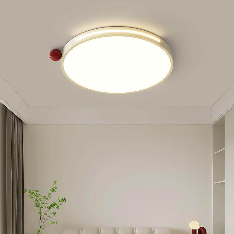 主卧室灯2025年新款简约现代护眼吸顶灯设计师创意圆形智能灯