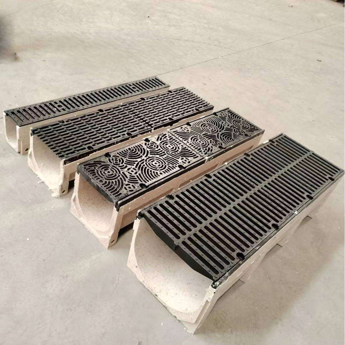 一体式树脂混凝土排水沟小区广场下水道沟槽缝隙式排水沟成品