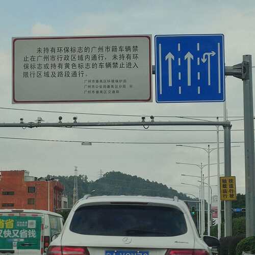 道路交通安全标志杆热镀锌双悬臂杆 交通指示牌F杆双悬臂生产厂家