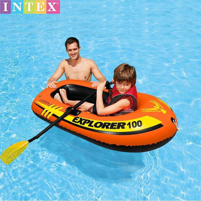 INTEX58354/58355/58356/58357/58358专业探险者单人双人三人船组